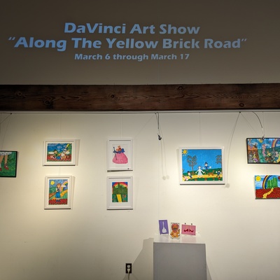 DaVinci AFA art show "Along the Yellow Brick Road" goes up