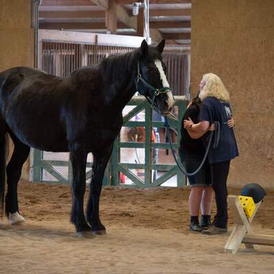 PC - Sharon Hallman Photography - Equine-assisted learning builds relationships.