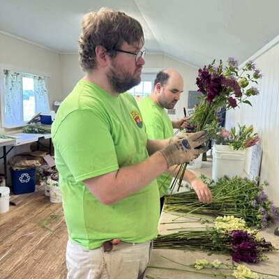 James Designing Bouquets