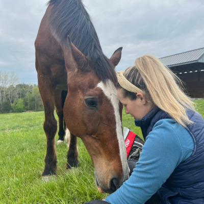 Frankie with founder, Sarah Graham.