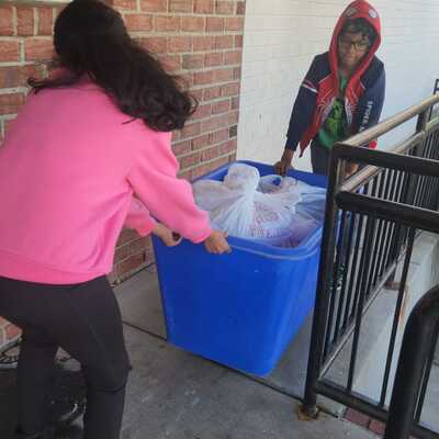Weekly Saturday Meals donation at Patrick Henry Family Shelter.