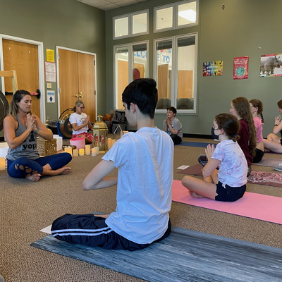 Teens find peace through sound and yoga at the FORT