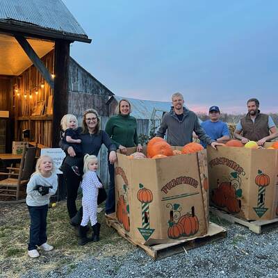 210 pumpkins and gourds collected to benefit Fort Bacon Nov 2024