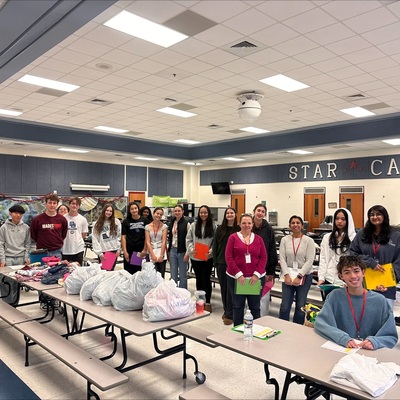 Volunteers at Cedar Lake School Free Shop