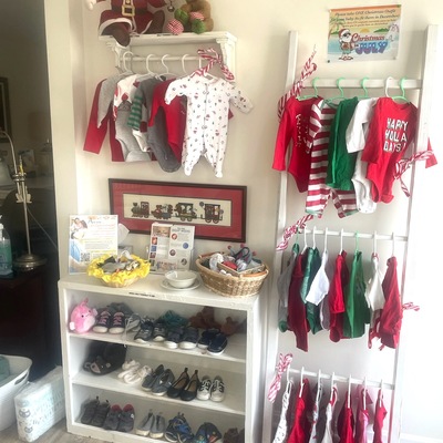 Each season, Mom picks out a special holiday outfit for her baby!