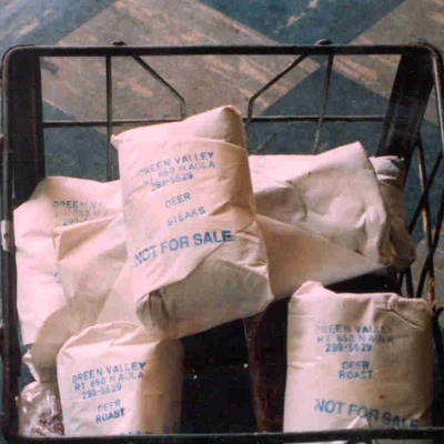 Packaged venison for distribution