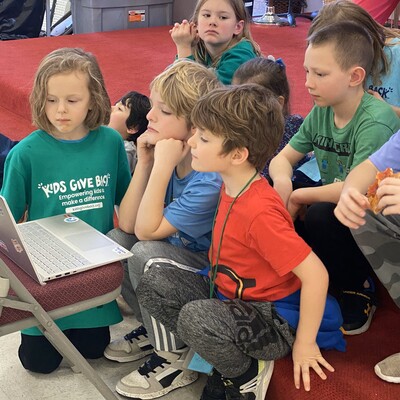 Zoom call with Kids Give Back (thanking them for assembling bags)