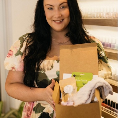 Founder, Liz, at a NOVA event highlighting our mission.