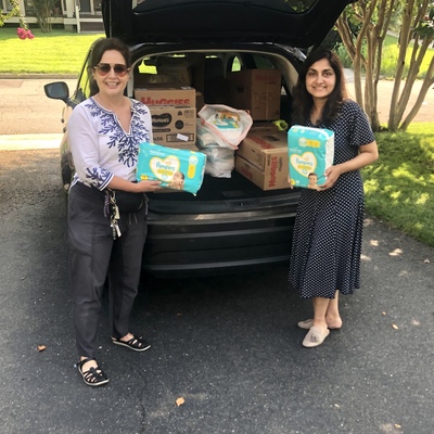 Diaper donations by Ambreen - Brigade of Mercy, McLean, VA