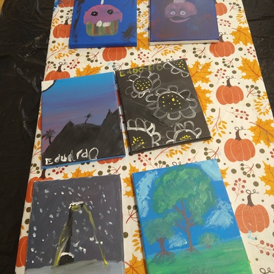 "Ho, ho, ho" Xmas art series in Leesburg allowed kids to give personalized gifts to family & friends