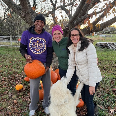 Ashburn collected 40 pumpkins and gourds for Teague chickens in collaboration with Agricair