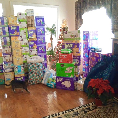 A special diaper drive campaign during the holidays which warmed our hearts!