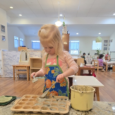We love to bake in the Young Children's Community!