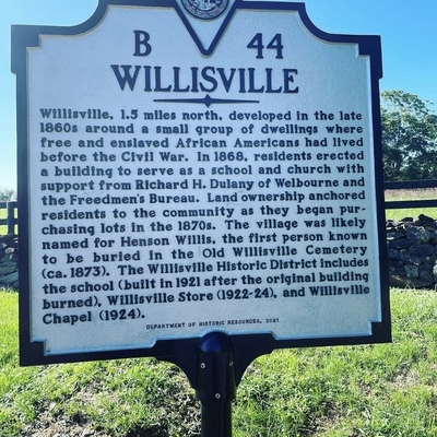 Willisville DHR sign