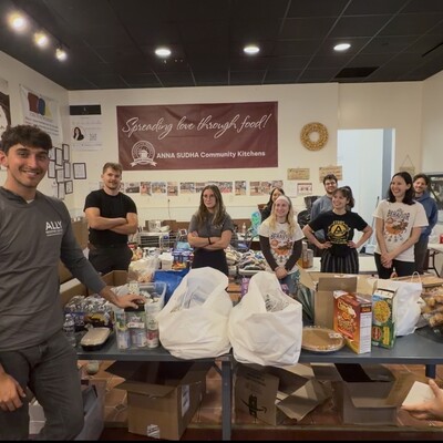 Volunteers from Ally Behavior Centers Volunteered to Organize Pantry and Prepare Boxes of Supplies