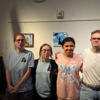 Proud Artists showing their work  Franklin Park Art Show Mary Poppins 2025