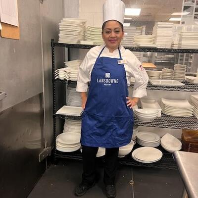 Ingrid on the job!