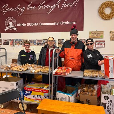 Volunteers from our Partners Camellia Living doing Food Rescue for the Kitchen