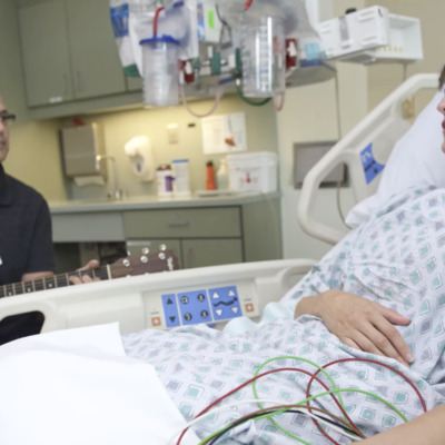 Through our contract with Inova, we provide music to patients in the NICU, ICU, and beyond