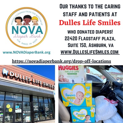Dulles Life Smiles Diaper Donation Box