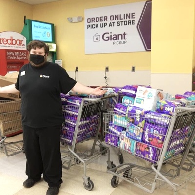 Giant Food Diaper Drive for A Hand Up-NOVA - 50,000 diapers!!! Thank you, staff and customers!