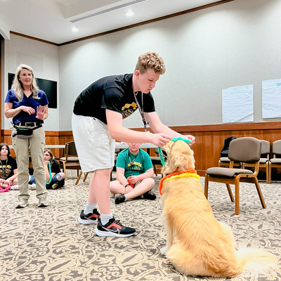 Connecting with animals help combat stress and anxiety at the FORT