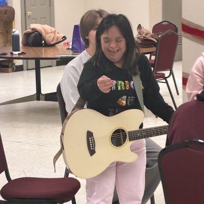 Music therapy through Tonailty with Ms.Jenna happens every Wednesday.