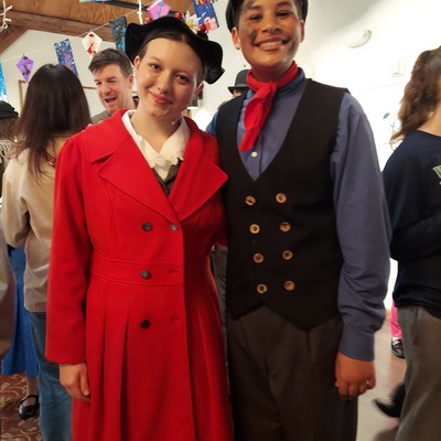 Mary Poppins and Bert